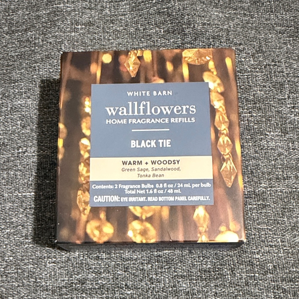 2 Pack White Barn Wallflowers Black Tie Fragrance Refills from Bath & Body Works